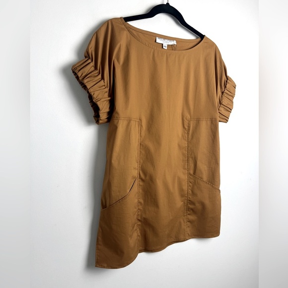 NEW Inclan Studio XS Minimalist Houston Camel London Top Cotton Pockets Modern - Picture 3 of 10